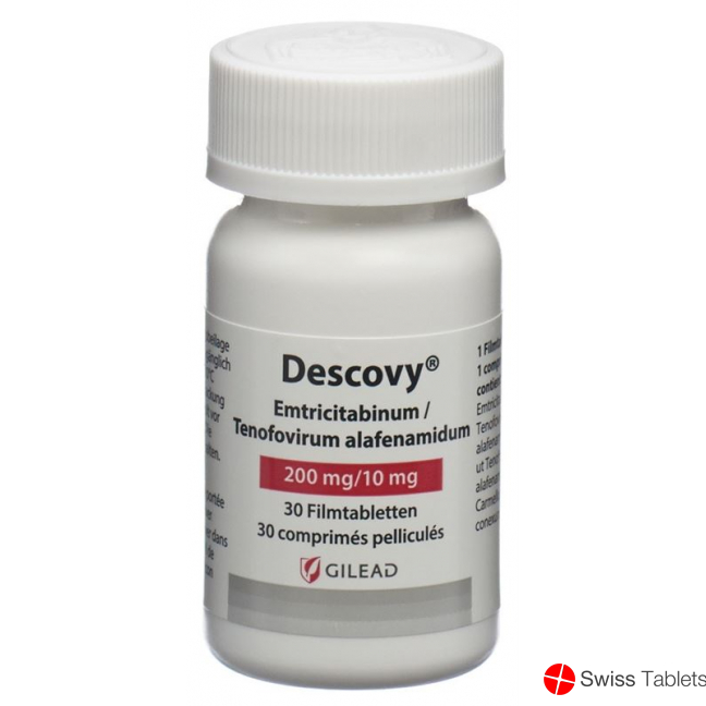 Descovy Filmtabletten 200/10mg Flasche 30 Stück buy online