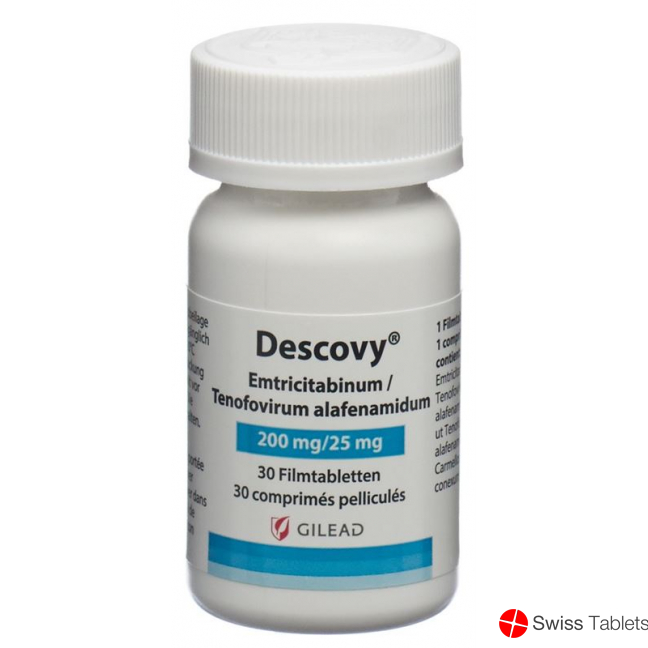 Descovy Filmtabletten 200/25mg Flasche 30 Stück buy online