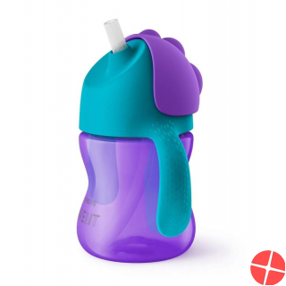 Avent Philips Straw Cup 200ml Girl Purple
