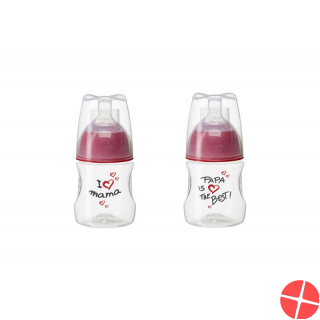 Bibi Flasche Sh Hp Pp 120ml Natsil 0+ Ma/pa New