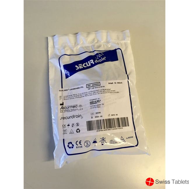 Qualimed Urinbeinbeutel 750ml 10cm Rv Abl 10 Stück buy online