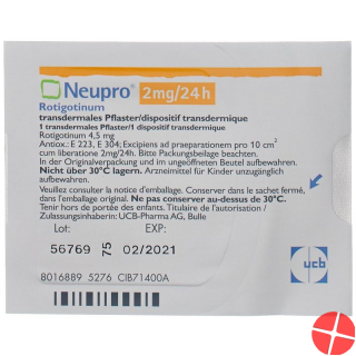 Neupro Matrixpfl 2 Mg/24h (neu) 28 Stück