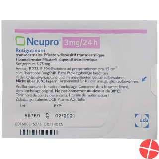Neupro Matrixpfl 3 Mg/24h (neu) 7 Stück