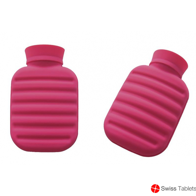 Silipon hot water bottle 1L Pink Made of silicone buy online