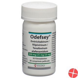 Odefsey Filmtabletten 200mg/25mg/25mg Flasche 30 Stück