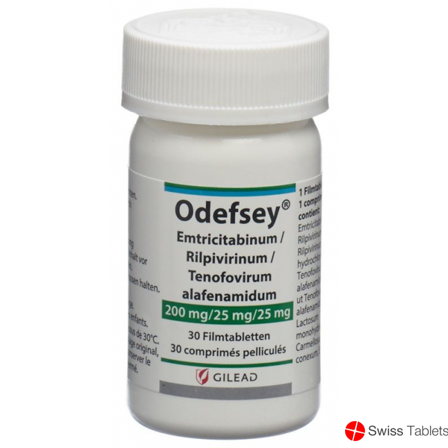 Odefsey Filmtabletten 200mg/25mg/25mg Flasche 30 Stück buy online