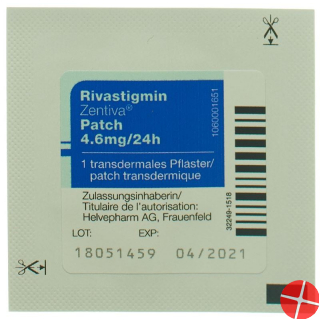 Rivastigmin Zentiva Patch 4.6 Mg/24h 30 Stück