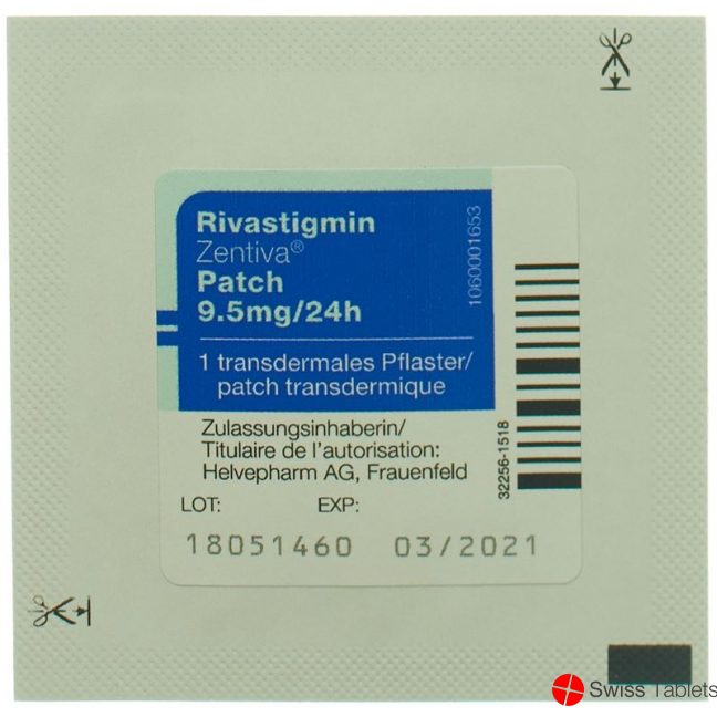Rivastigmin Zentiva Patch 9.5 Mg/24h 30 Stück buy online