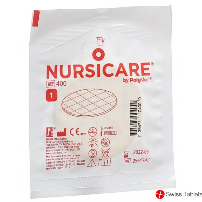 Polymem Nursicare Med Wund Stillpad ?63mm 6 Stück buy online