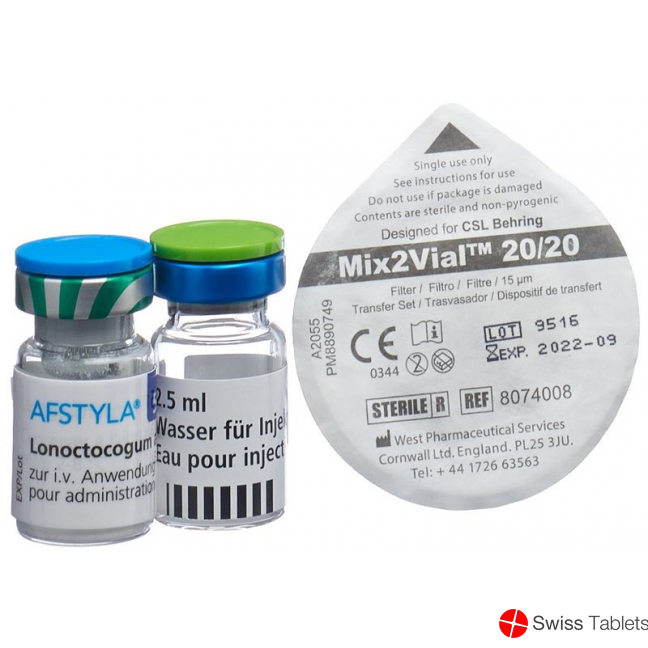Afstyla Trockensubstanz 500 Ie C Solv+set Durchstechflasche buy online