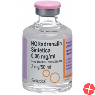 Noradrenalin Sint 0.06mg/ml (50ml) O Disulf Vial