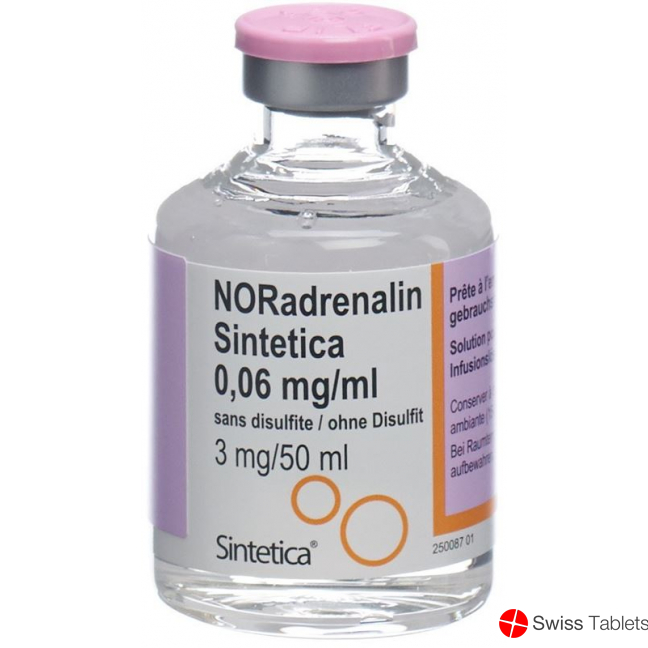 Noradrenalin Sint 0.06mg/ml (50ml) O Disulf Vial buy online