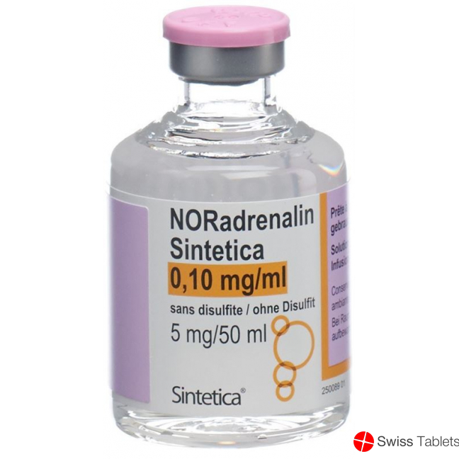 Noradrenalin Sint 0.1mg/ml (50ml) O Disulf Vial buy online