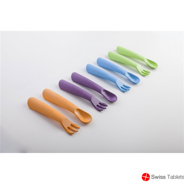 Ekoala Ekiko set spoon and fork organic plastic buy online