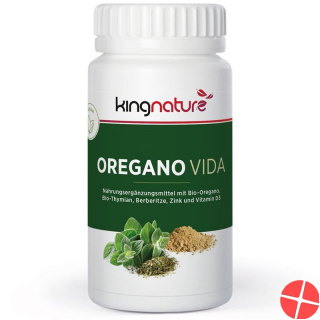 Kingnature Oregano Vida Kapseln 614mg Dose 60 Stück
