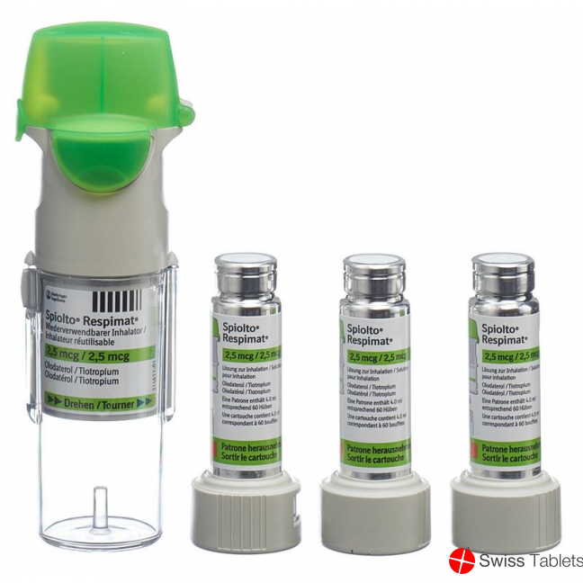 Spiolto Respimat Inhal Lös 2.5 mcg / stroke reusable 3 x 60 Dos