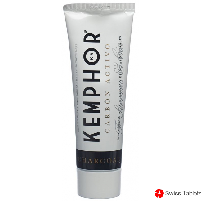 Kemphor Toothpaste Charcoal Tube 75ml buy online