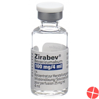 Zirabev Infusionskonzentrat 100mg/4ml Vial 4ml