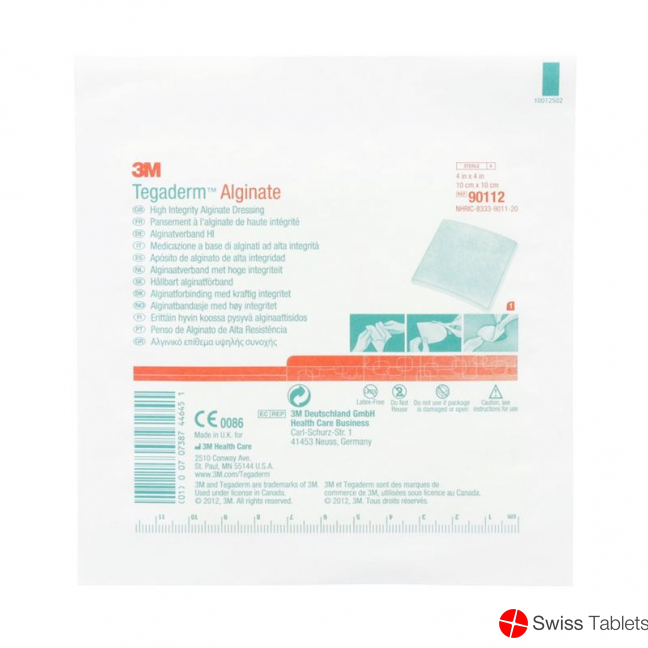 3M Tegaderm Alginat Kompresse 10x10cm Neu 10 Stück buy online
