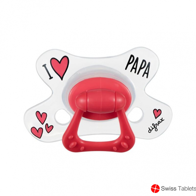 Difrax Nuggi Natural 6+m I Love Silicone buy online