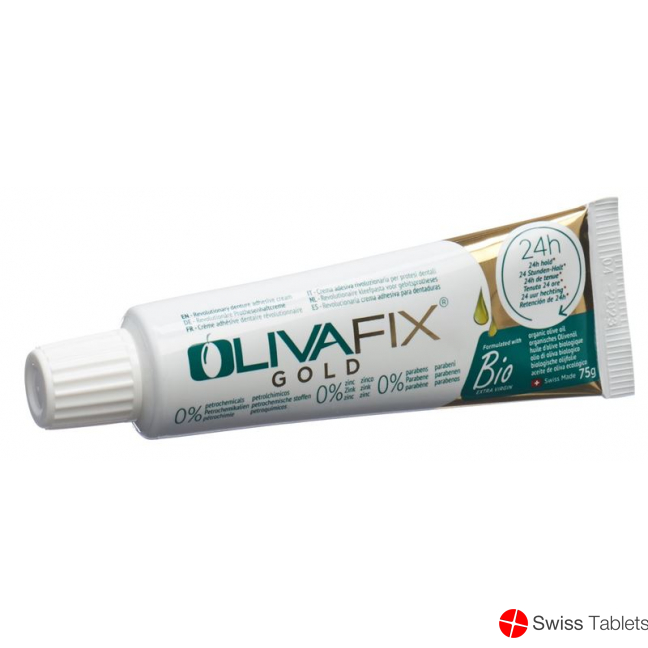 Olivafix Gold Zahnprothesenhaftcreme Tube 75g buy online