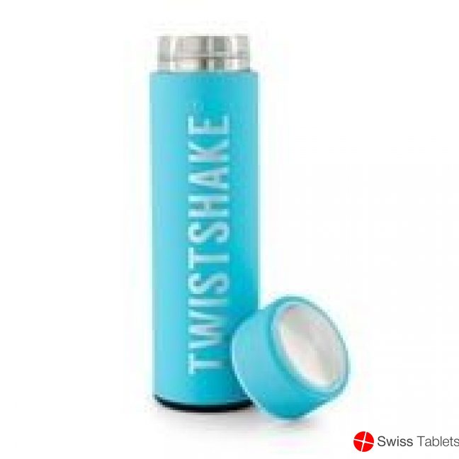 Twistshake Thermos Bottle Hot Cold 420ml Past Blue buy online