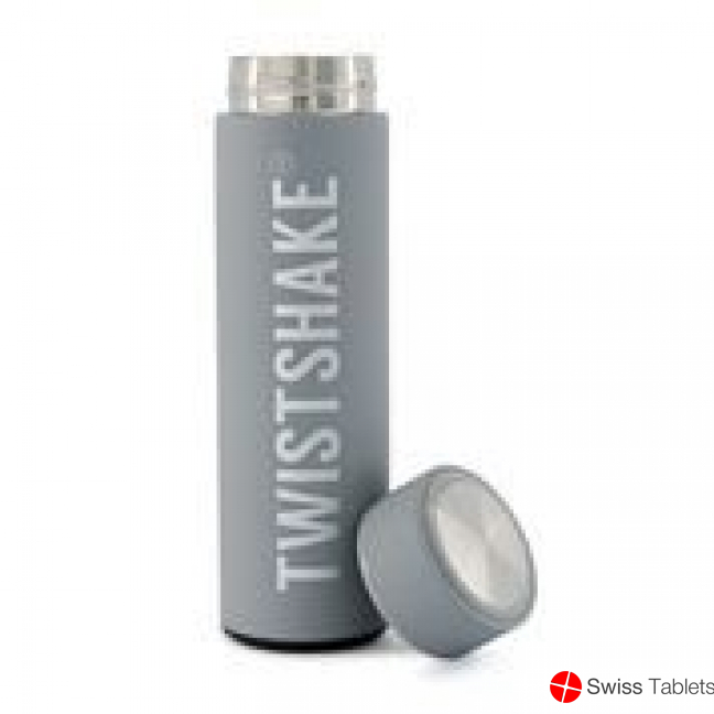 Twistshake Thermos Bottle Hot Cold 420ml Past Grey buy online