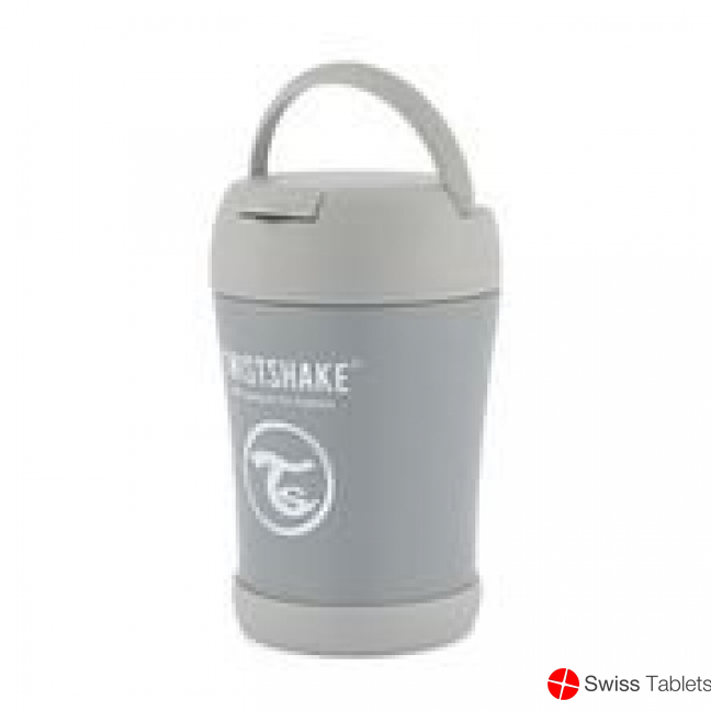 Twistshake Stainless Steel Food 350ml Pastel Grey buy online
