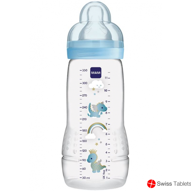 Mam Easy Active Baby Bottle Flasche 330ml 2+m Boy buy online