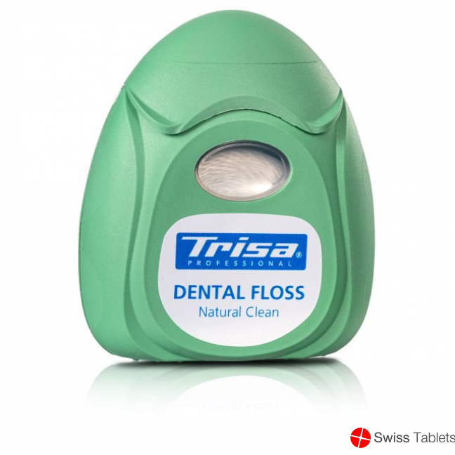 Trisa Natural Clean Dental Floss 40m Mint buy online