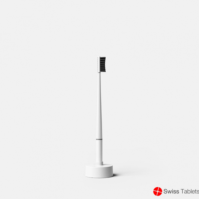 Piuma toothbrush+base White Antibacterial Soft buy online