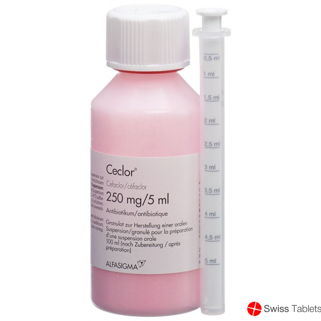 Ceclor Suspension 250mg/5ml 100ml buy online