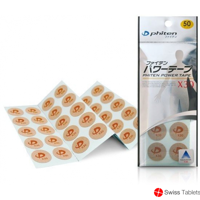 Phiten Aqua Titan Power Tape X30 rund 50 Stück buy online