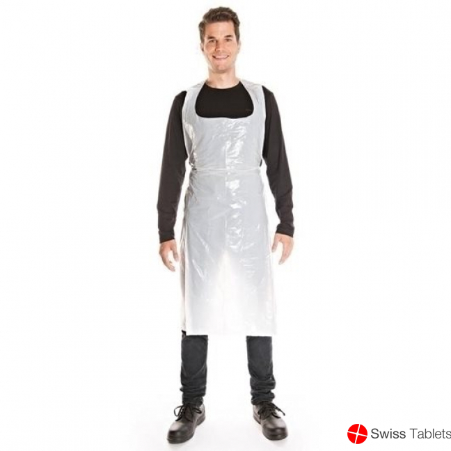 Semadeni disposable aprons 1100mm white 100 pcs