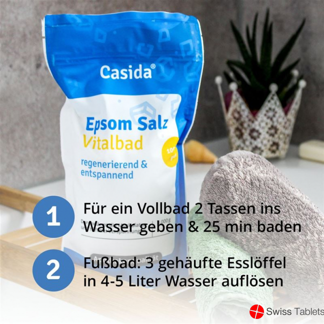 Casida Epsom Salz Vitalbad 1000g buy online