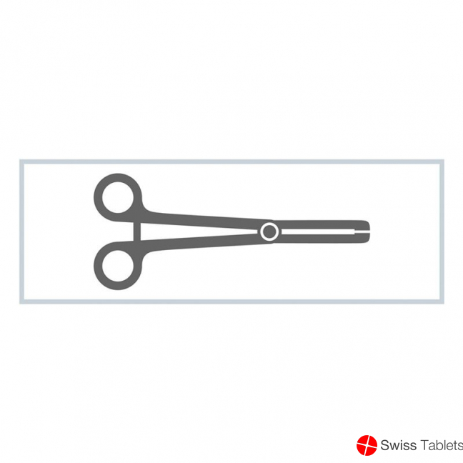 Mediset Tupferklemme Ixef 24cm Grau 72 Stück buy online