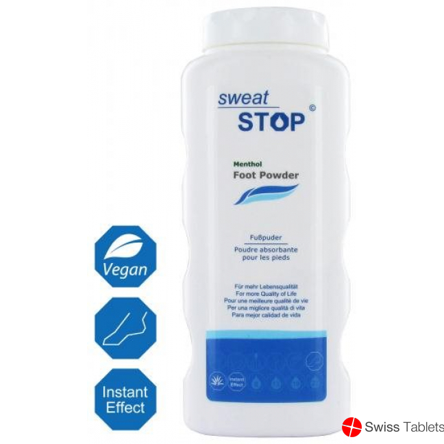 Sweatstop Menthol Fusspuder 100g buy online
