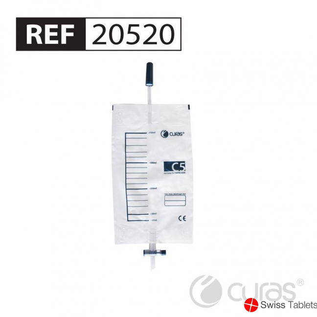 Curas C5 Beinbeutel 0.75L 10cm Rv Ablauf 500 Stück buy online