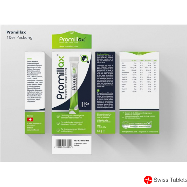 Promillax Pulver 10 Beutel 5g buy online