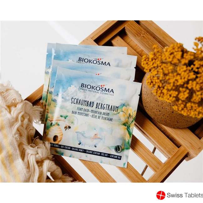 Biokosma Schaumbad Bergtraum gelber Enzian Honig Bio 25ml buy online