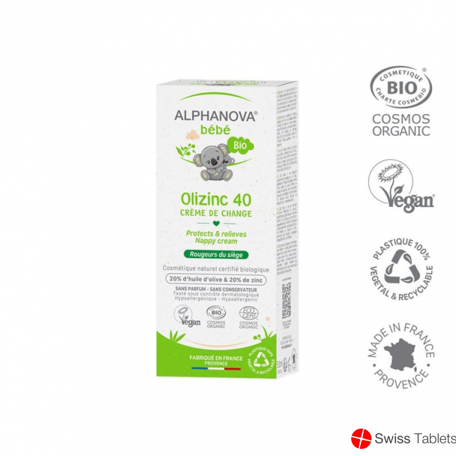 Alphanova BB Olizinc 40 Wundschutzcreme Bio 50g buy online