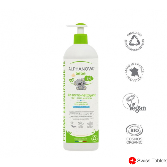 Alphanova BB Gel Dermo Nettoyant Bio Flasche 1L buy online