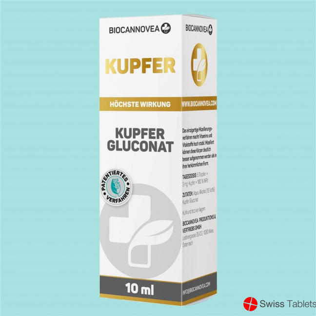 Biocannovea Kupfer Gluconat Flasche 10ml buy online