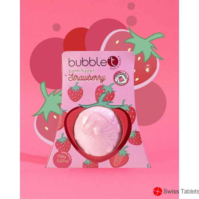 Bubble T Fruitea Bath Fizzer Strawberry 150g buy online