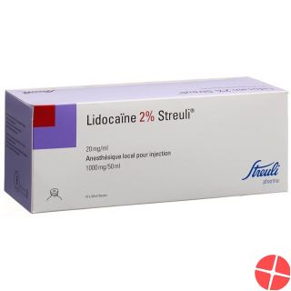 Lidocain Streuli 2% 10 pieces 50 ml solution