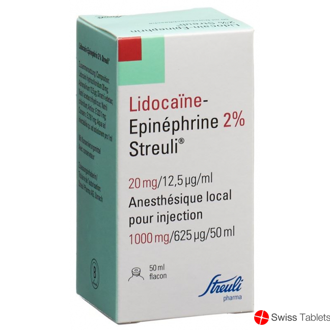 Lidocain Epin Streuli 2% M Kons Durchstechflasche 50ml buy online