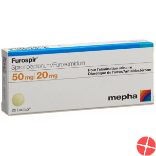 Furospir Lactabs 50mg/20mg 20 Stück
