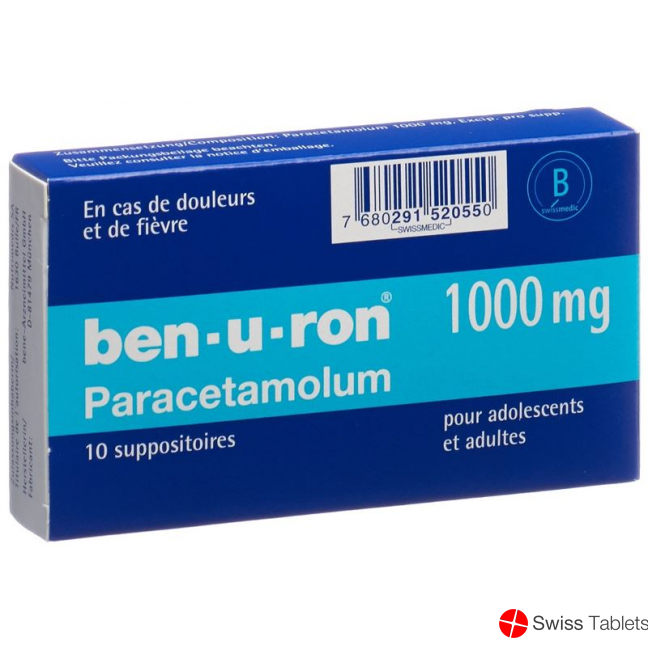 Ben U Ron 1000mg 10 Zäpfchen buy online