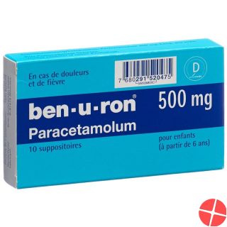 Ben U Ron 500mg 10 Zäpfchen
