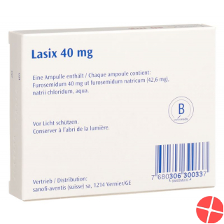 Lasix Injektionslösung 40mg/4ml 5 Ampullen 4ml